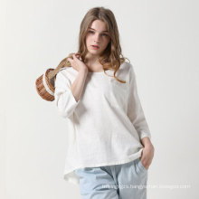 2020 Hot Sale Good Quality Long Sleeve Cotton T-shirt Loose Fit Sweatshirt Top For Women Clothing Basic T-shirt For Ladies